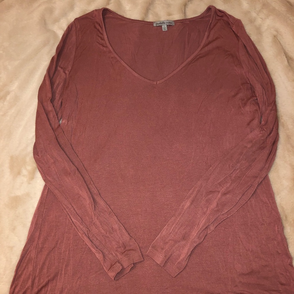 dusty pink blouse